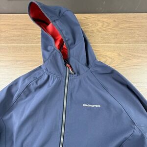 Craghoppers Womens Pro Lite Softshell Jacket Navy Blue Hooded Size 10 AquaDry